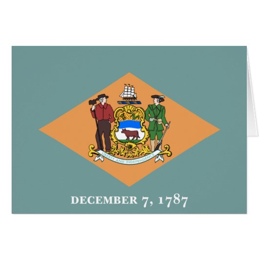 Delaware The Diamond US State Flag Cards (Front Horizontal)