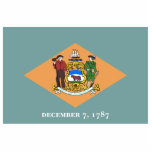 Delaware The Diamond US State Flag Cutout<br><div class="desc">The Diamond State Flag of Delaware,  This work has been released into the public domain by its copyright holder,  Xrmap.</div>