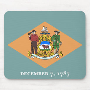 Delaware The Diamond US State Flag Mouse Pad