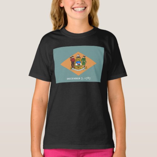 Delaware The Diamond US State Flag T_Shirt