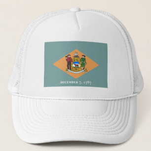 Delaware The Diamond US State Flag Trucker Hat