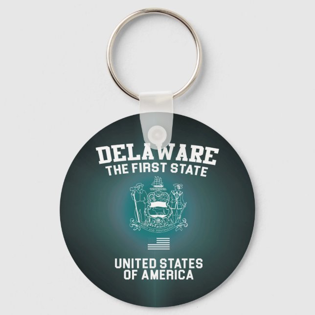 Delaware The First State Keychain (Front)