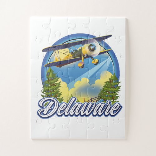 Delaware travel logo jigsaw puzzle