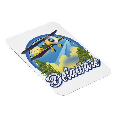 Delaware travel logo magnet