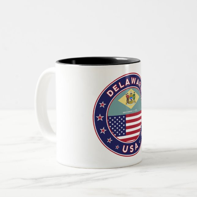 Delaware Two-Tone Coffee Mug (Front Left)