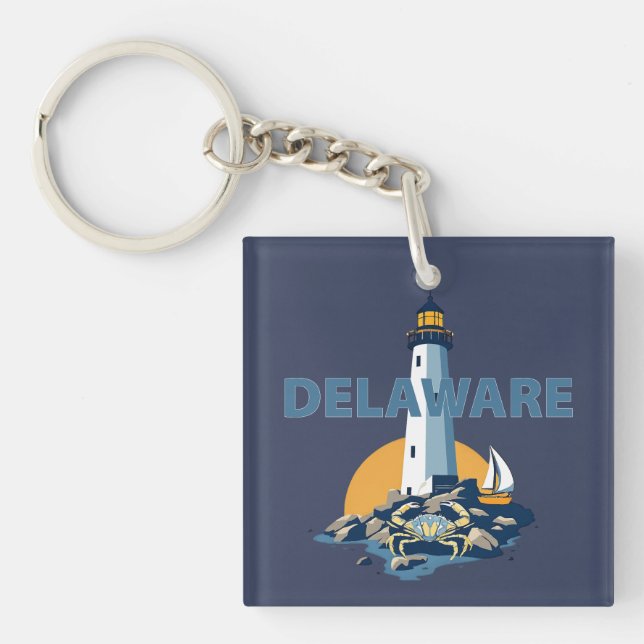 Delaware, United States of America Keychain (Front)