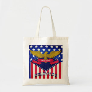 Delaware USA Flag Tote Bag