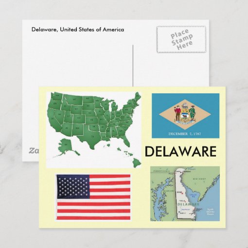 Delaware, USA Postcard | Zazzle