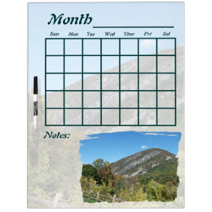 Delaware Water Gap Calendar Dry Erase Board