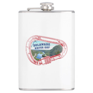 Delaware Water Gap Climbing Carabiner Flask