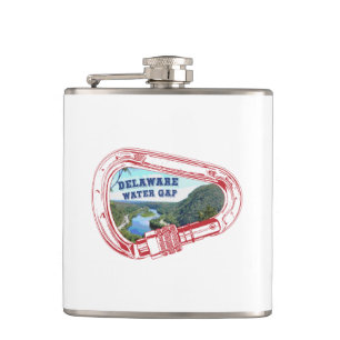 Delaware Water Gap Climbing Carabiner Flask