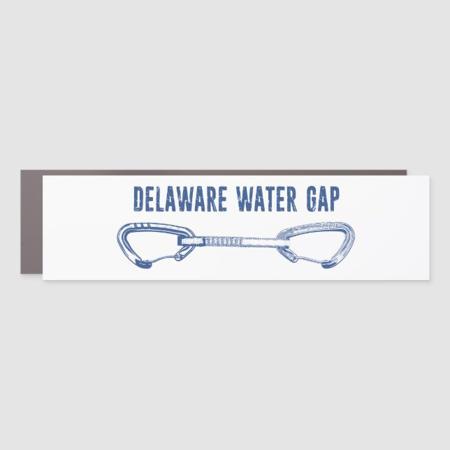 Delaware Water Gap Climbing Quickdraw Car Magnet (Front)