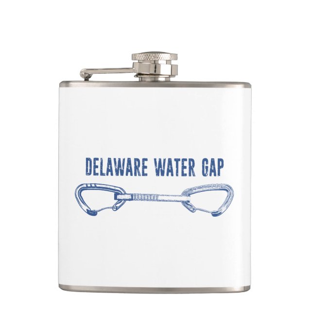 Delaware Water Gap Climbing Quickdraw Flask (Front)