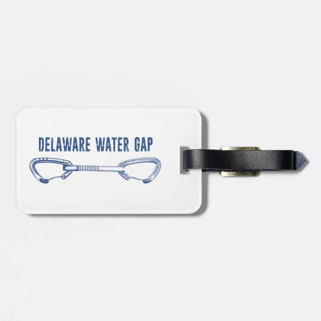 Delaware Water Gap Climbing Quickdraw Luggage Tag (Back Horizontal)