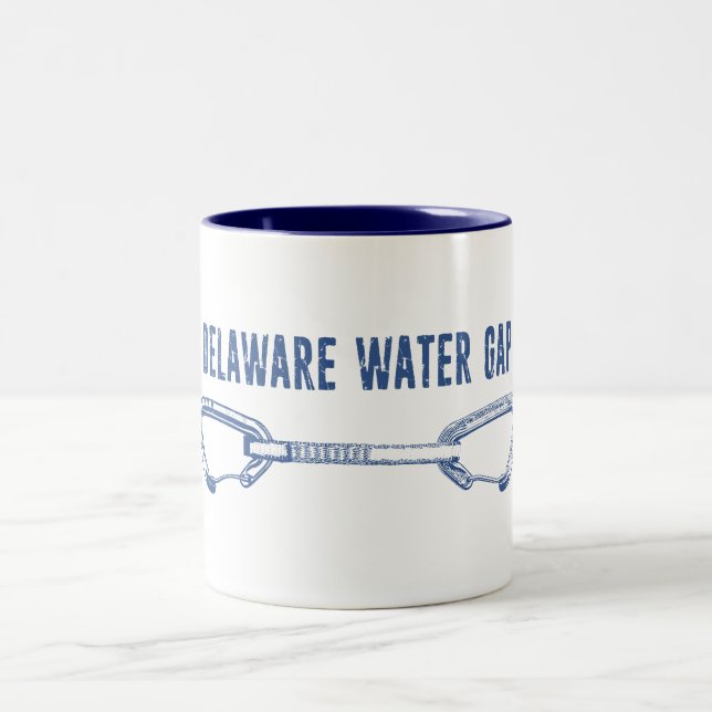 Delaware Water Gap Climbing Quickdraw Two-Tone Coffee Mug (Center)