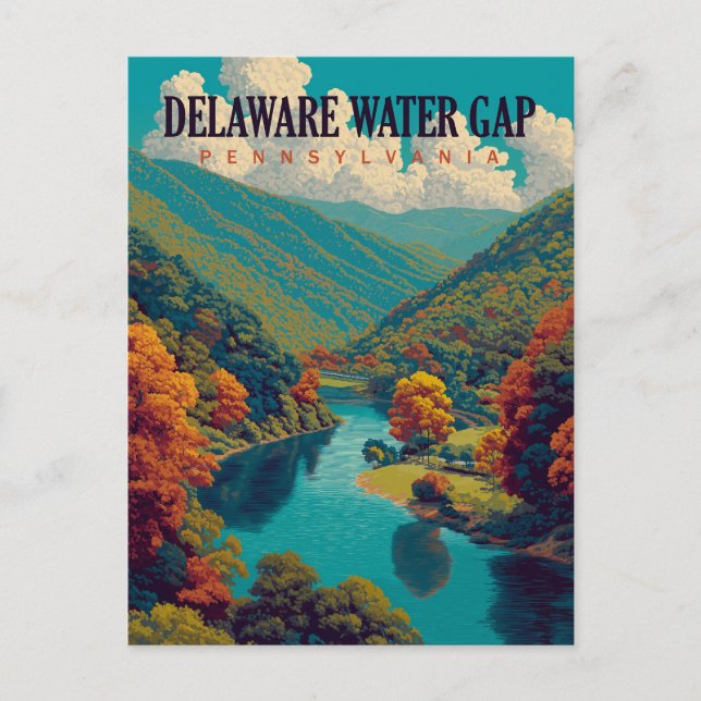 Delaware Water Gap Vintage Travel Postcard (Front)