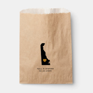 Delaware Wedding Favor Treat Sacks, Gift Bags