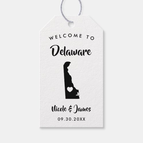 Delaware Wedding Welcome Bag Tags Gift Tags