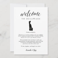 Delaware Wedding Welcome Letter & Itinerary