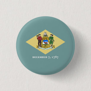 Delawarean Flag, Flag of Delaware Button
