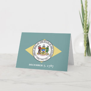 Delawarean Flag & Seal, Delaware Card