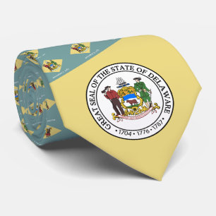 Delawarean Flag & Seal, Delaware Neck Tie