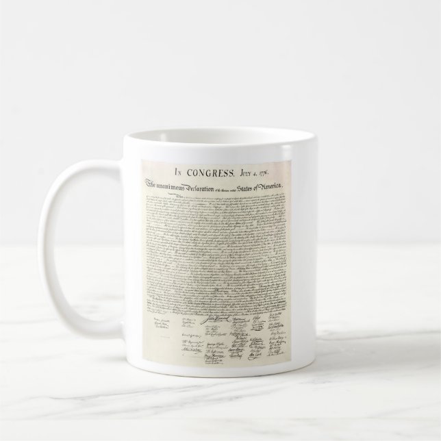 Delcaration of Independence Mug (Left)