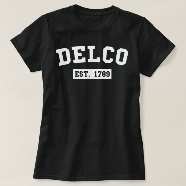 Delco Est. 1789 T-Shirt (Design Front)