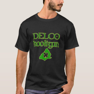 Delco Hooligan Irish Delaware County PA Shamrock T T-Shirt