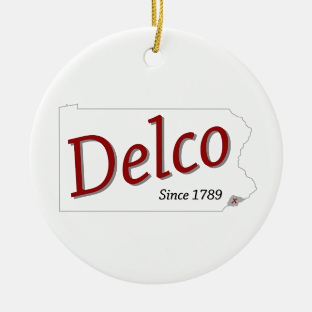 DELCO (R) since 1789 Ceramic Ornament (Front)