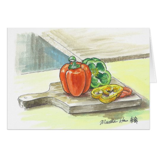 Delectable bellpeppers cards (Front Horizontal)