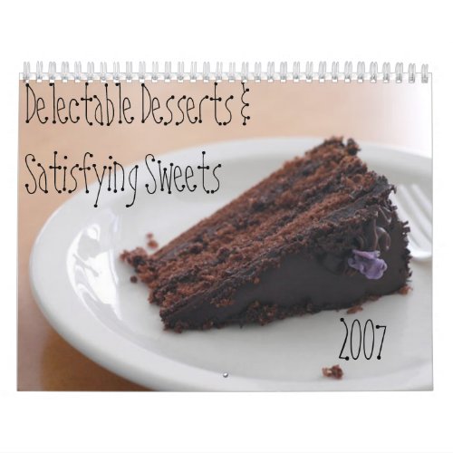 Delectable Desserts Calendar