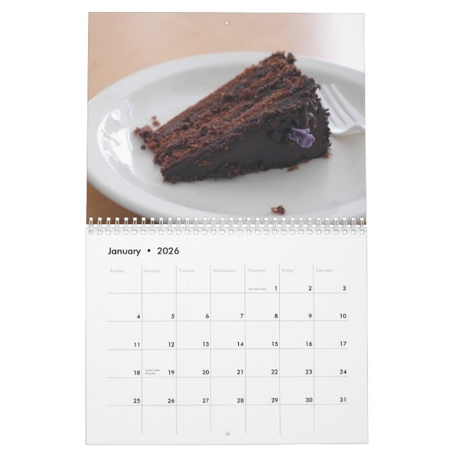 Delectable Desserts Calendar (Jan 2026)
