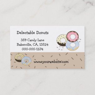 Delectable Donuts Business Card