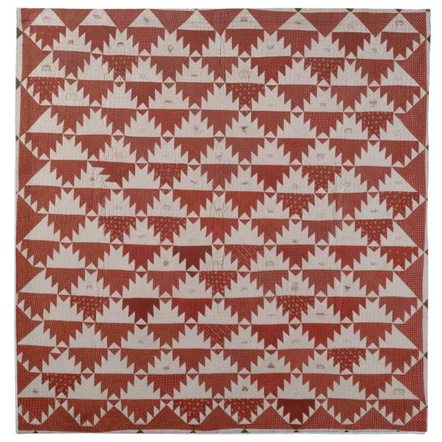 Delectable mountains quilt cloth napkin (Front)