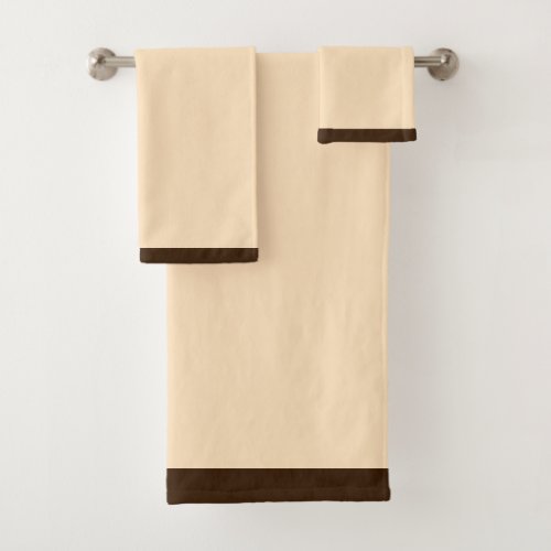 Delectable Vanilla Creme  3 Piece Bath Towel Set