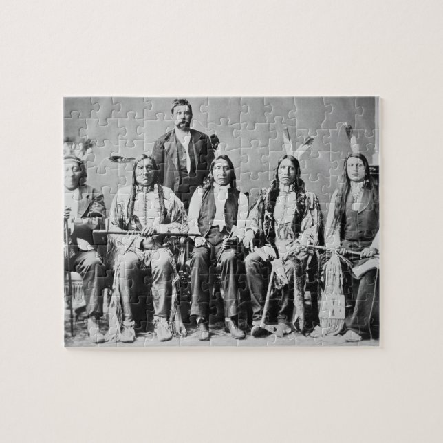 Delegation of Sioux chiefs, led by Red Cloud (1822 Jigsaw Puzzle (Horizontal)
