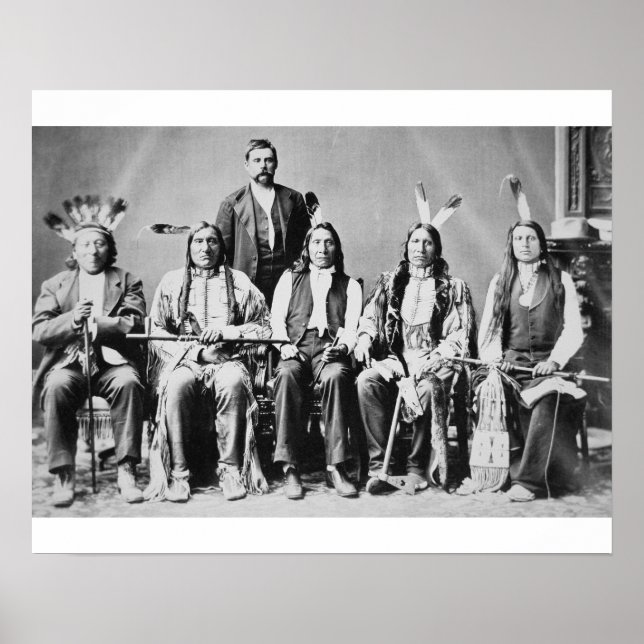 Delegation of Sioux chiefs, led by Red Cloud (1822 Poster (Front)