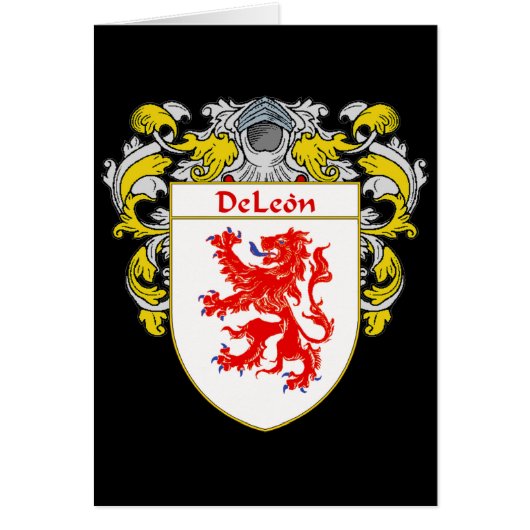 DeLeon Coat of Arms Cards (Front)