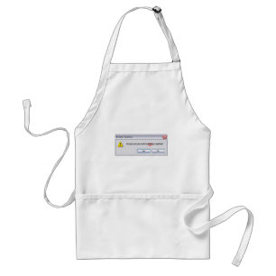 Delete Cookies Adult Apron
