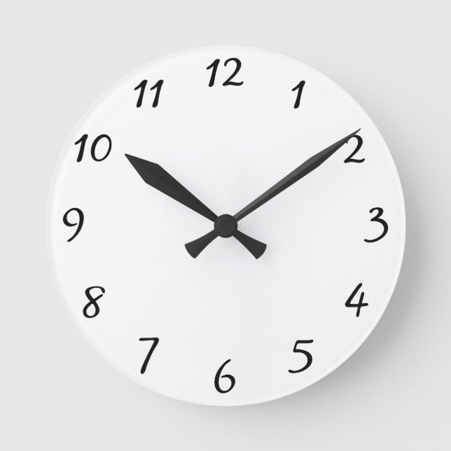 Delete Dog Paw Print Vivid Colors Custom Round Clock (Front)