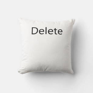 Delete Key Throw Pillow