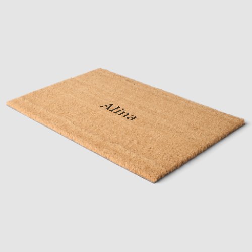 delete my text add own design 30" x 45" fiber doormat