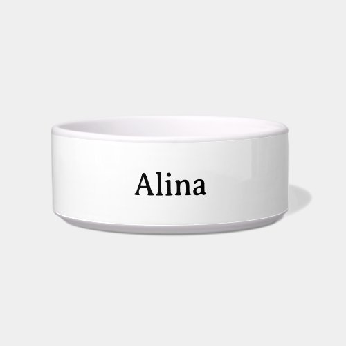 delete my text add own design Medium Pet  Bowl
