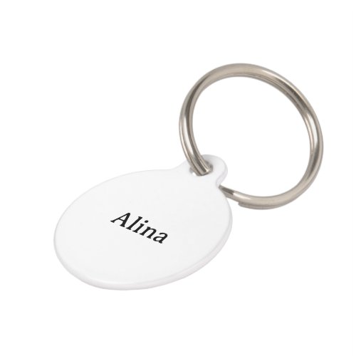 delete my text add own design small round pet ID tag