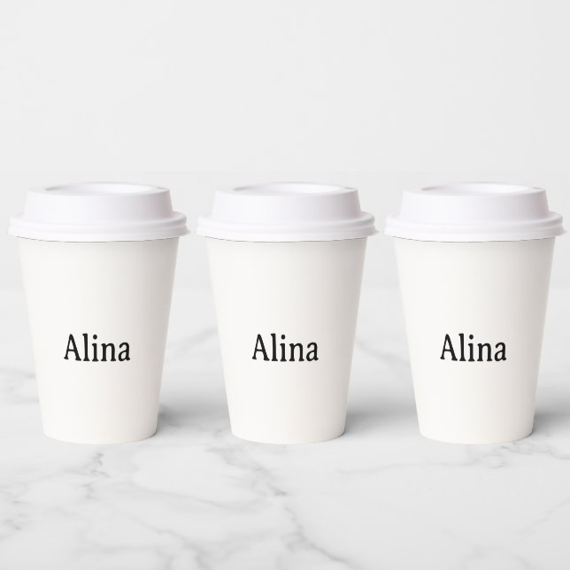 delete text add own design 12oz Paper Cup with Lid (Multi)