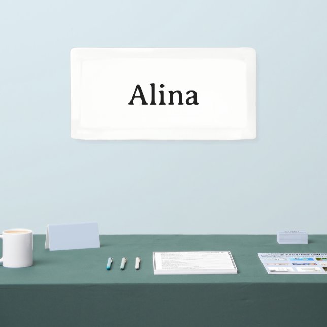 delete text add own design 2' x 1' Indoor Banner (Tradeshow)