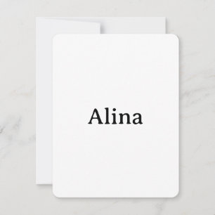delete text add own design 4.25"x5.5" Rounded Flat Thank You Card