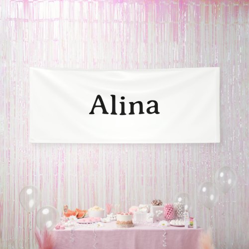 delete text add own design 4' x 10' Indoor Banner