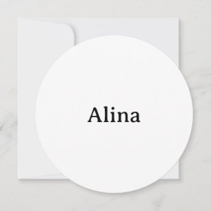 delete text add own design 5.25"x5.25" Circle Flat Thank You Card